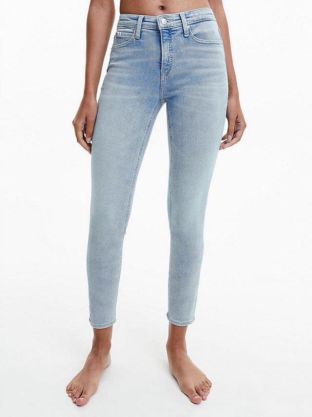 Calvin Klein USA Mid Rise Skinny Womens Jeans Blue 1054762-IE